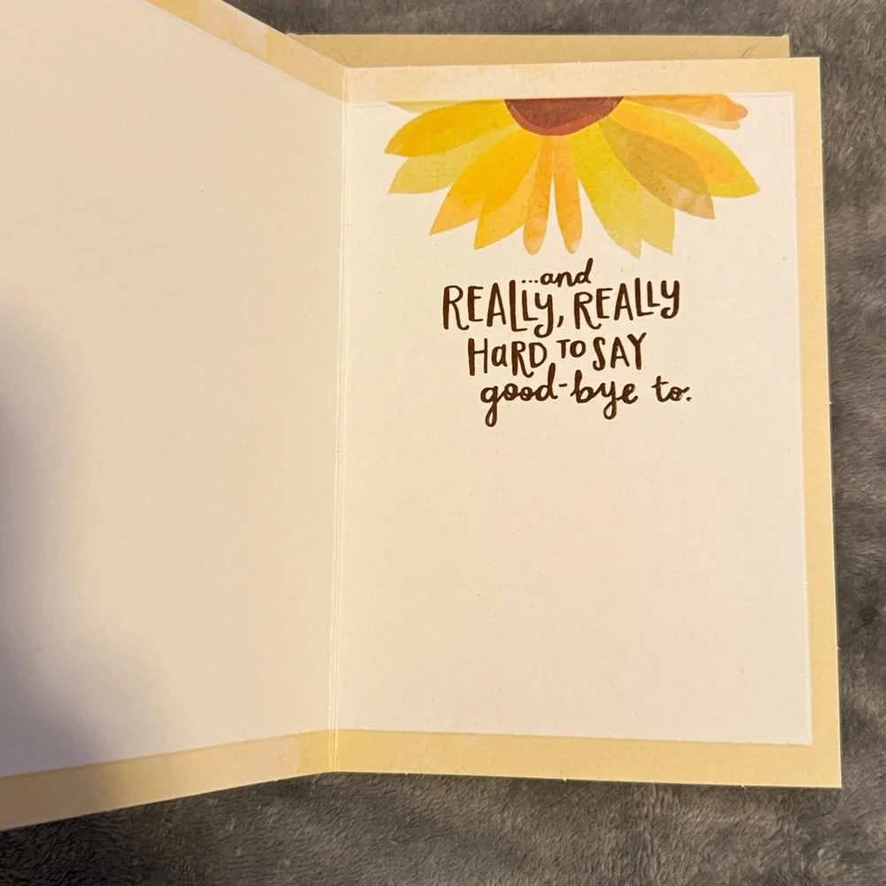 🌻 Bundle of 2 Hallmark Farewell Cards